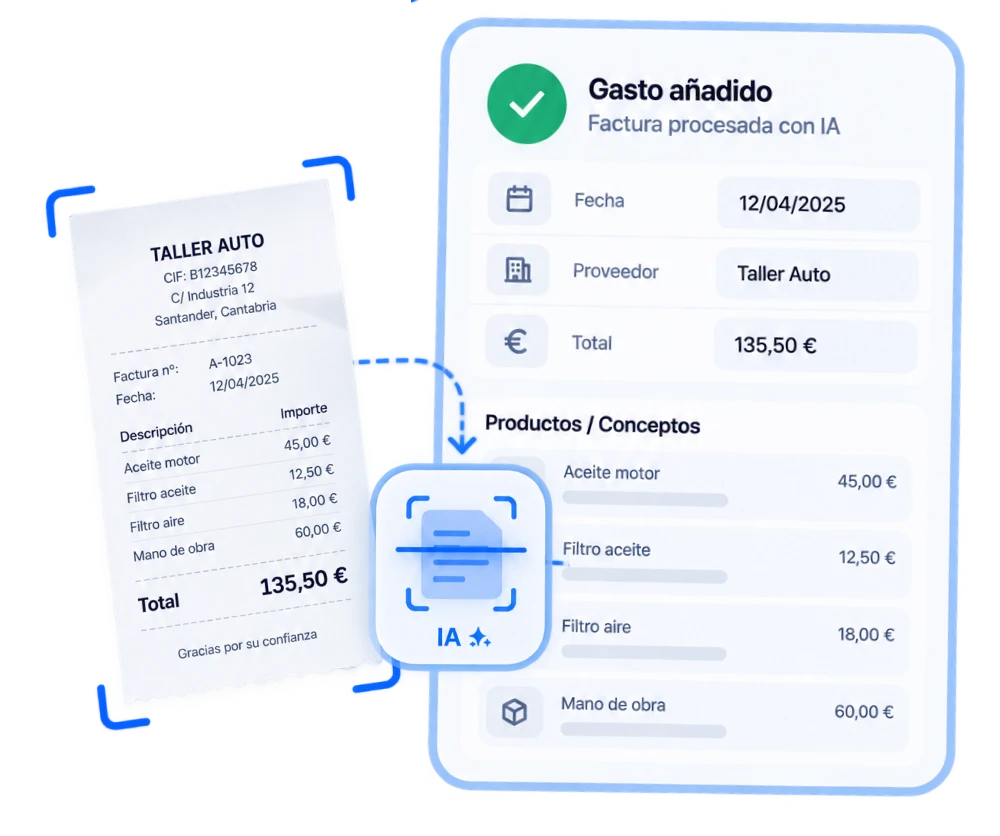 Escáner de gastos con inteligencia artificial