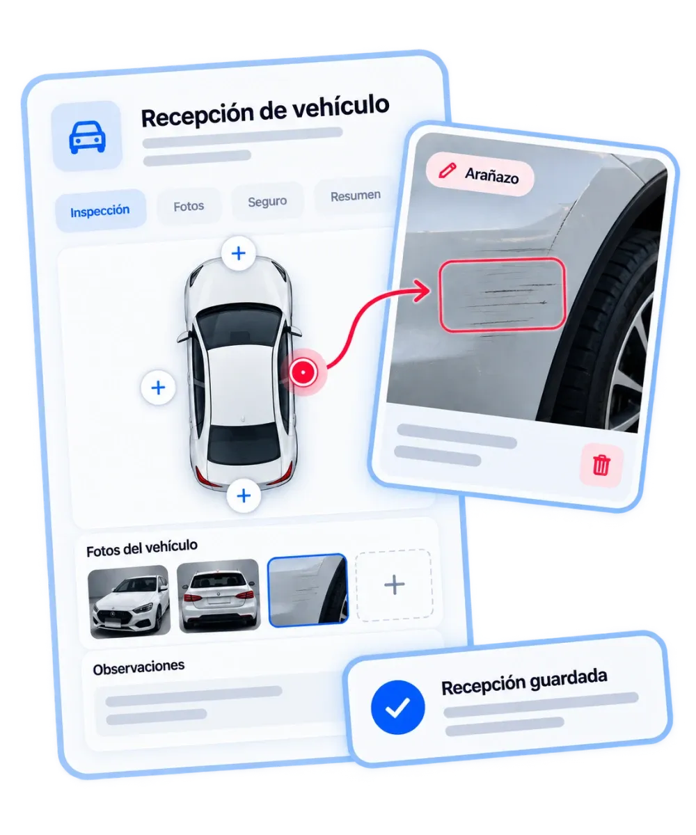 Recepción de vehículo documentada